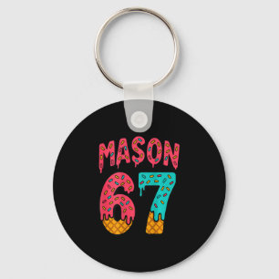 Mason 67 Ice Cream Cute Meme Six Seven (on Ck)  Key Ring
