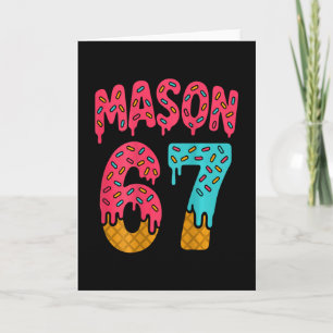 Mason 67 Ice Cream Meme Funny Six Seven (on Ck) 1  Card