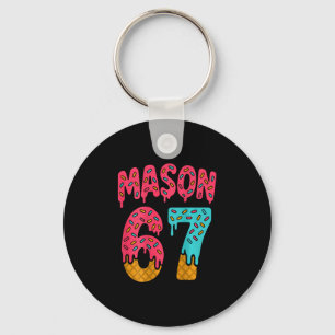 Mason 67 Ice Cream Meme Funny Six Seven (on Ck) 1  Key Ring