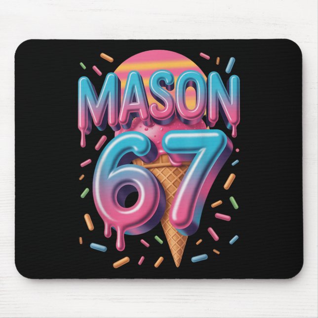 Mason 67 Meme Ice Cream Bysebyll Drip _1  Mouse Pad (Front)