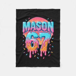 Mason 67 Meme Ice Cream Sell Drip 6 7 Six Seven 6- Fleece Blanket