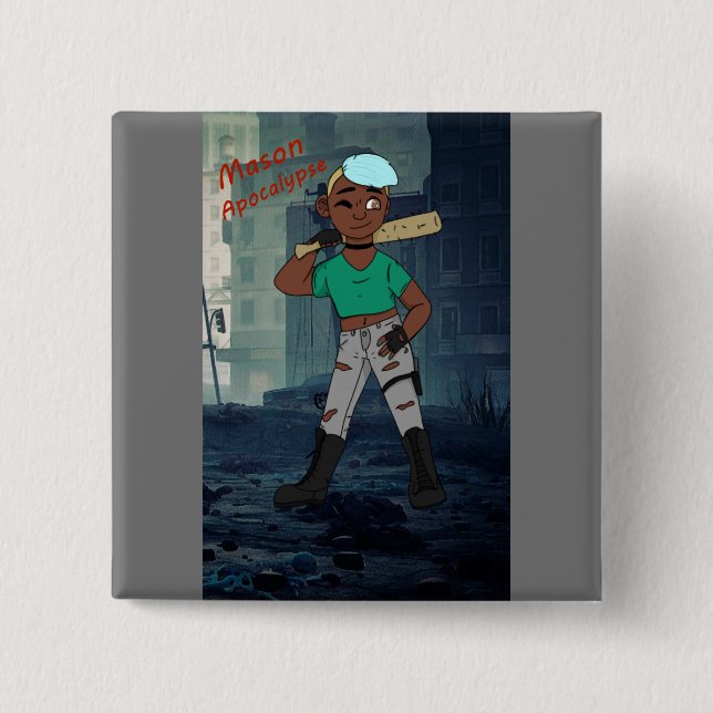 Mason Apocalypse 15 Cm Square Badge (Front)