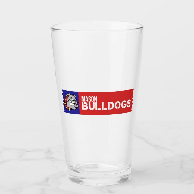 Mason Bulldogs #2 Glass (Front)