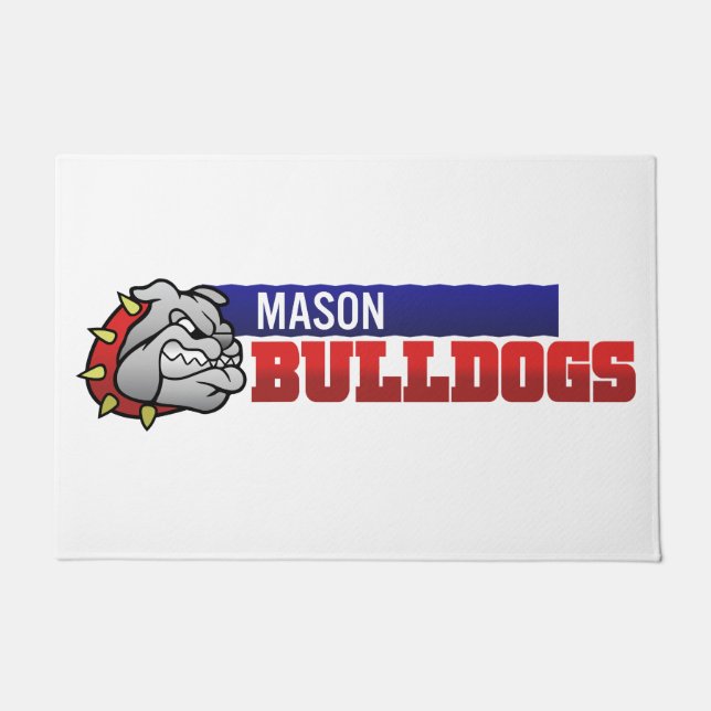 Mason Bulldogs #3 Doormat (Front)
