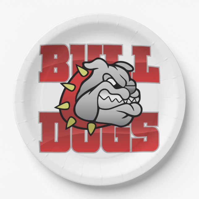 Mason Bulldogs #5 Paper Plate (Front)