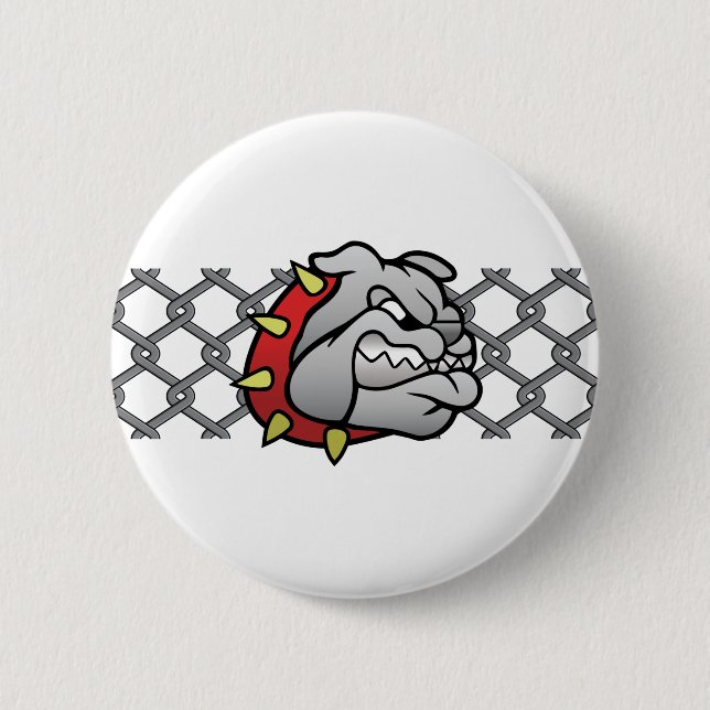 Mason Bulldogs #6 6 Cm Round Badge (Front)