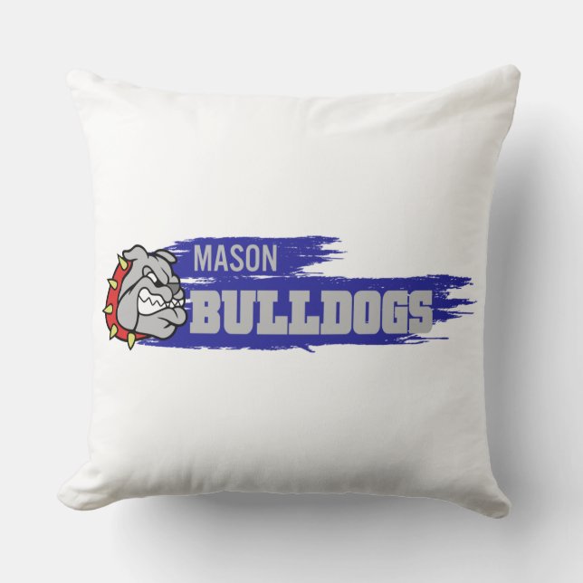 Mason Bulldogs #6 Cushion (Front)