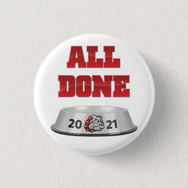 Mason Bulldogs #7 3 Cm Round Badge (Front)