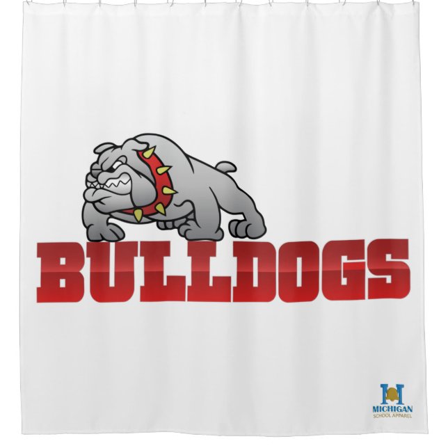 Mason Bulldogs #8 Shower Curtain (Front)