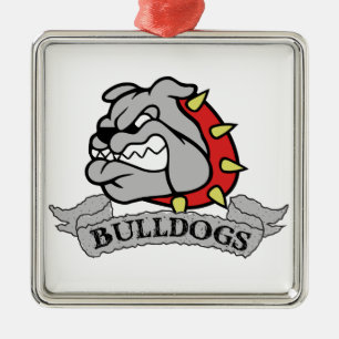 Mason Bulldogs Metal Tree Decoration