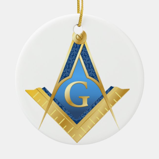 Mason Ceramic Tree Decoration (Front)