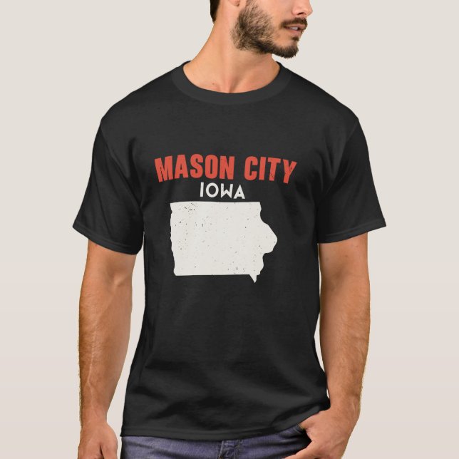 Mason City Iowa USA State America Travel Iowan  T-Shirt (Front)