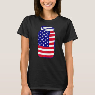Mason Jar 4th Of July July 4th Independence Day T-Shirt