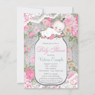 Mason Jar Baby Shower Invitation