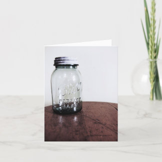 Mason Jar Blank Note Card