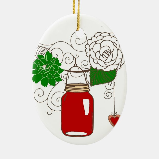 Mason Jar Christmas Ornament (Back)