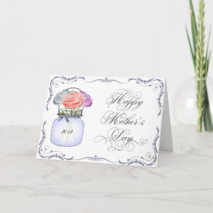 Mason Jar Mother's Day Card