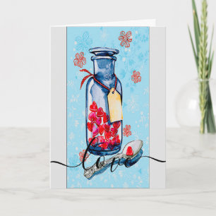 Mason Jar of Love Holiday Card