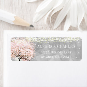 Mason Jar Pink Heart Leaf Tree on Grey Watercolor