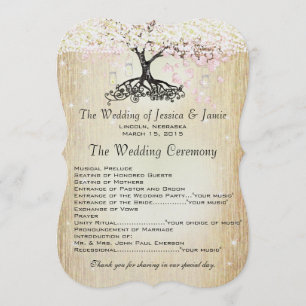 Mason Jar Pink Rose Gold Heart Leaf Tree Program Programme