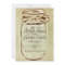Mason Jar Rustic Country Bridal Shower Invitations