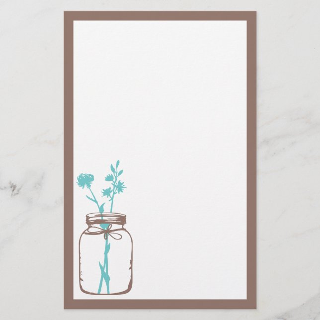 Mason Jar Stationery (Front)