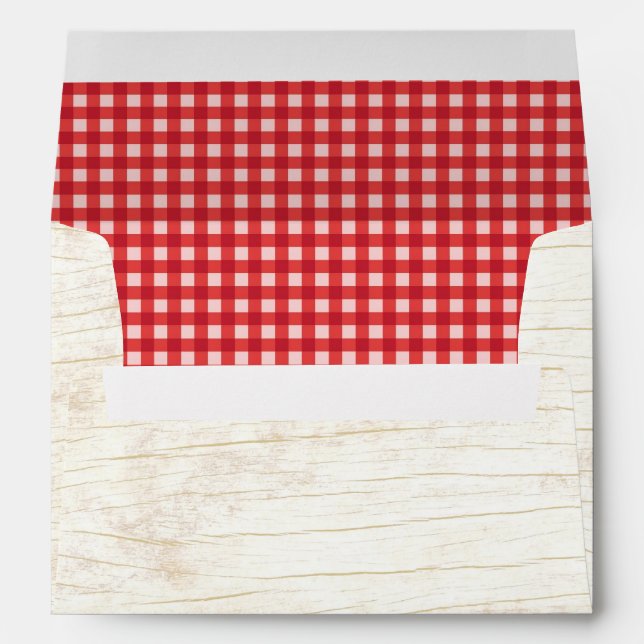 Mason Jar & Sunflowers Rustic Country Wedding Envelopes (Back (Bottom))