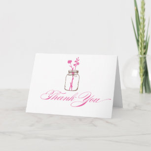 Mason Jar Thank You Notecard