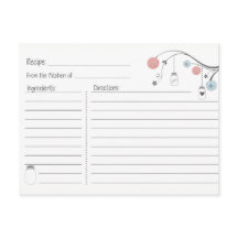 Mason Jar Tree Recipe Card