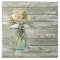 Mason jar wildflower barn wood french country