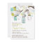 Mason Jars Spring Floral Bridal Shower Invitaiton