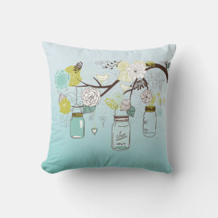 Mason Jars Tree Cushion