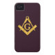 Mason Masonic Product on Brown Case-Mate iPhone Case (Back)