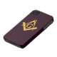 Mason Masonic Product on Brown Case-Mate iPhone Case (Bottom)