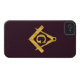 Mason Masonic Product on Brown Case-Mate iPhone Case (Back Horizontal)