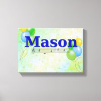 Mason Name Canvas