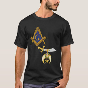 Mason Shriner Split Masonic Shrine Noble T-Shirt