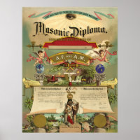 Masonic AF & AM Diploma