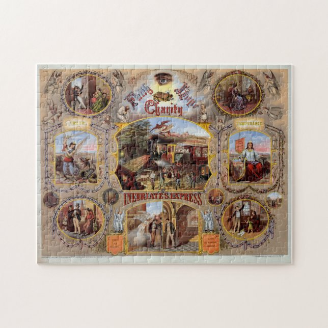 Masonic Anti Drinking Art Jigsaw Puzzle (Horizontal)