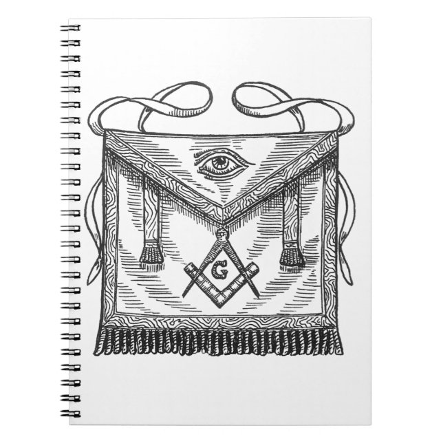 Masonic Apron Spiral Notebook (Front)