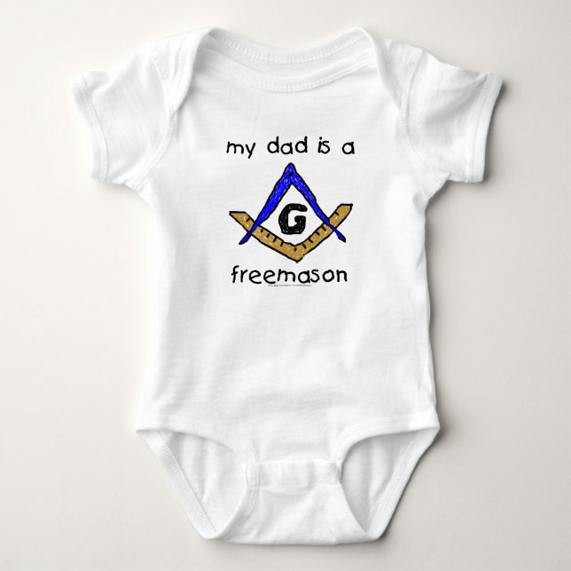 Masonic Baby - Organic Bodysuit (Front)