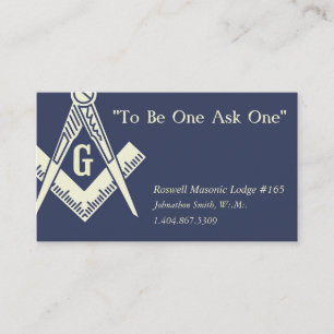 Masonic Business Card