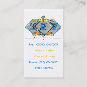 Masonic Business Card