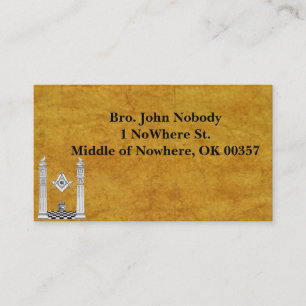 Masonic Business Cards