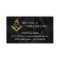 Masonic Business Cards | Black and Gold Freemason