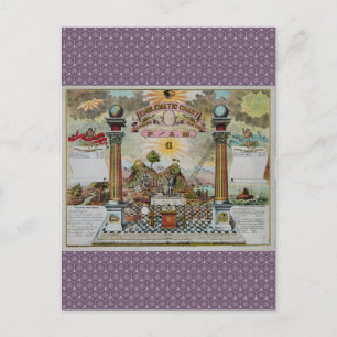 Masonic Chart 2 Postcard