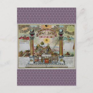 Masonic Chart 2 Postcard
