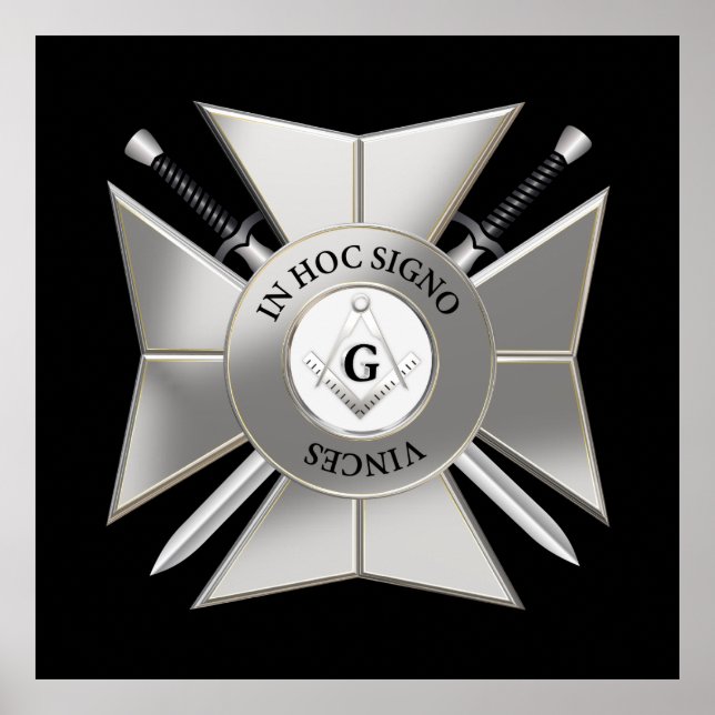 Masonic cross poster (Front)