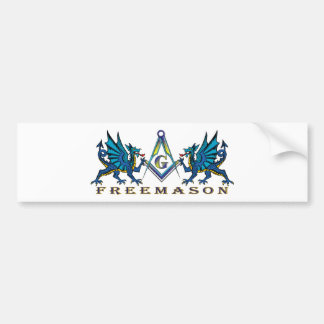 Masonic dragons bumper sticker
