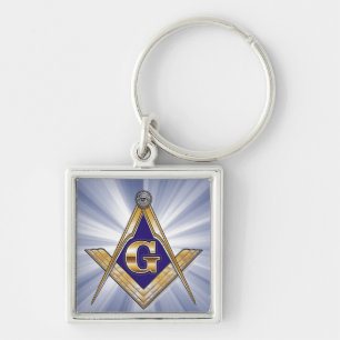 Masonic Emblem Square and Compass Key Ring